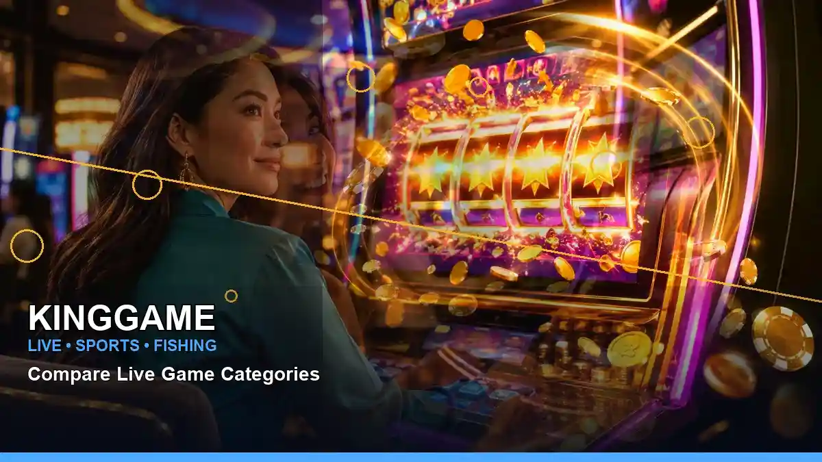 KINGGAME left-diagonal gold jackpot slot games highlighting mobile-friendly casino play
