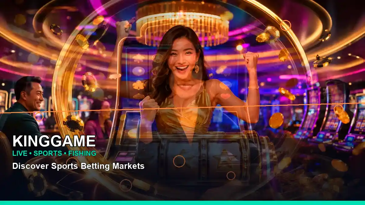 KINGGAME casino cashback rewards featuring an adult Filipina casino host with a centered composition