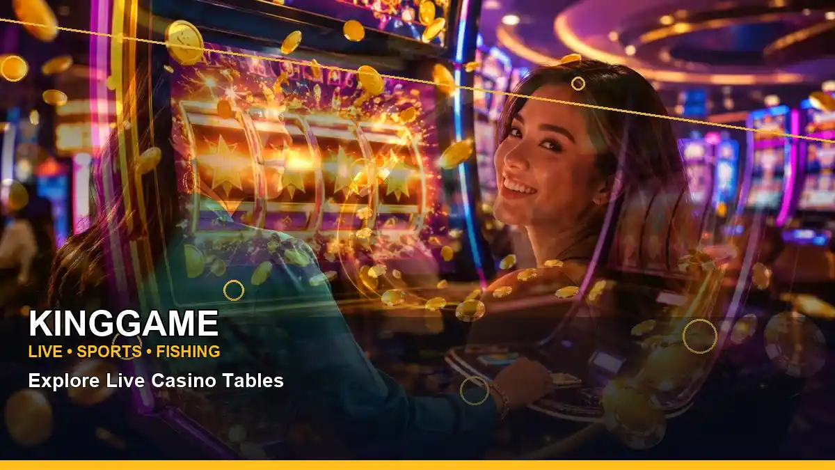 KINGGAME high-energy luxury online slot games in a layered collage layout for Philippine players