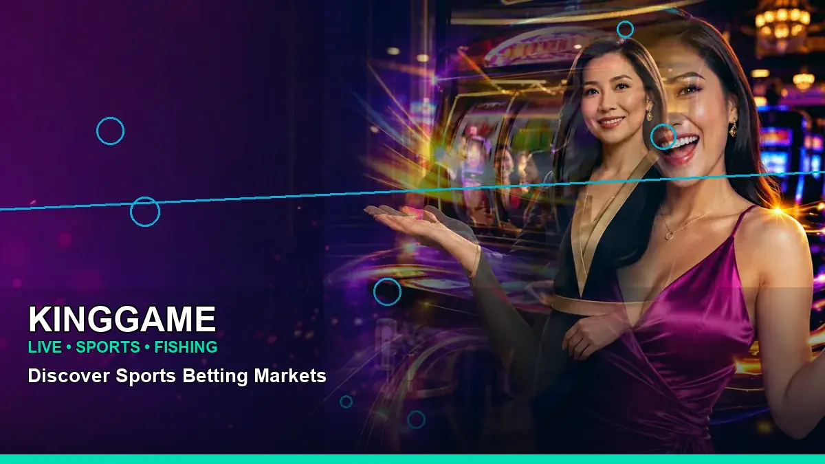 KINGGAME mobile casino first deposit rewards featuring an adult Filipina casino host with a right-framed composition
